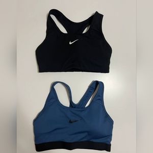 Women's Nike Sports Bras (2 Pack) Black and Blue Size: Small
